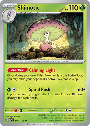 Shiinotic (9/191) - Surging Sparks