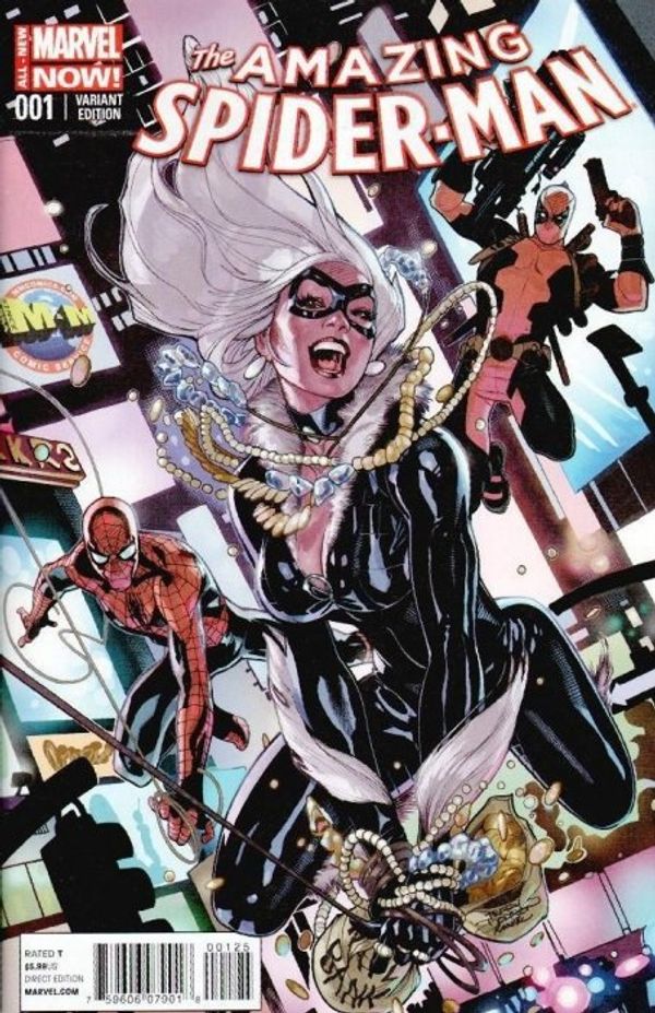 Amazing Spider-man #1 (M&M Comics Deadpool/Black Cat Variant)