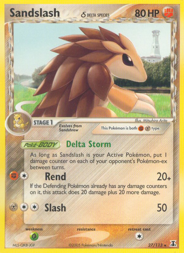 Sandslash δ (27/113) - Delta Species Pokémon Card