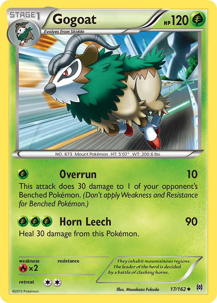 Gogoat (17/162) - BREAKthrough Pokémon Card