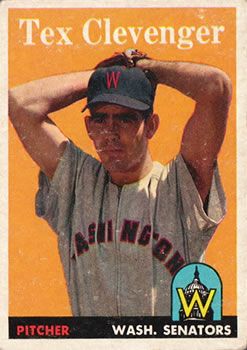 Tex Clevenger 1958 Topps #31 Sports Card