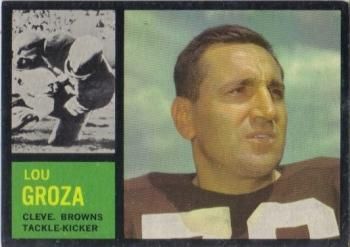 Lou Groza 1962 Topps #32 Sports Card