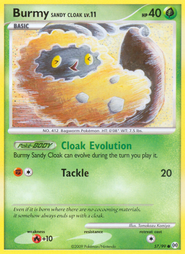 Burmy Sandy Cloak (57/99) - Arceus Pokémon Card