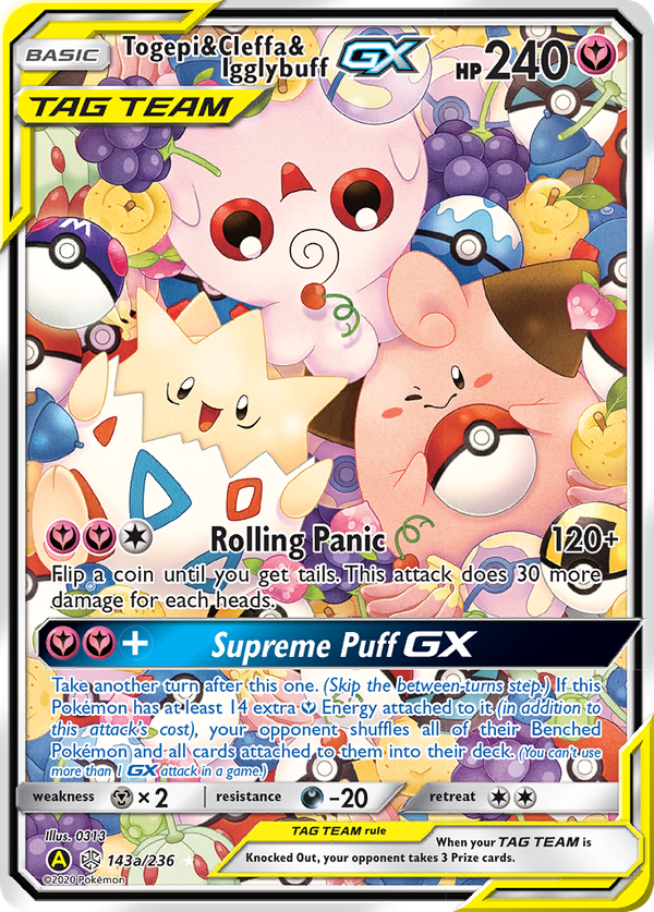 Togepi & Cleffa & Igglybuff GX (143a) - Cosmic Eclipse