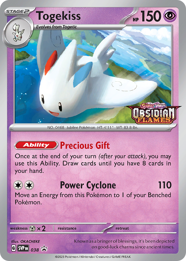 Togekiss (38/148) - Scarlet & Violet Black Star Promos Pokémon Card