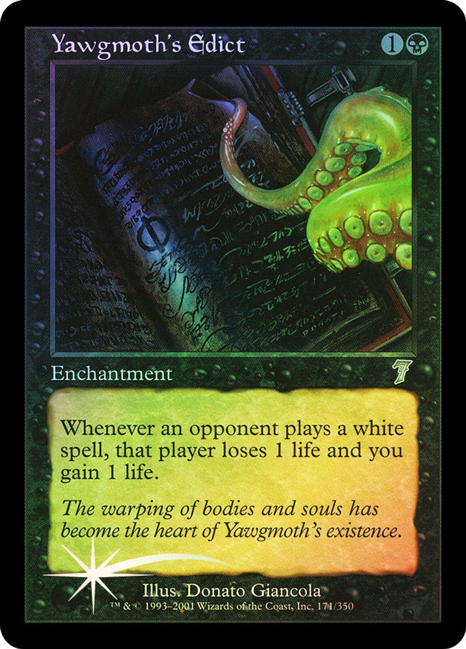 Yawgmoth's Edict (7th Edition - Foil) Trading Card