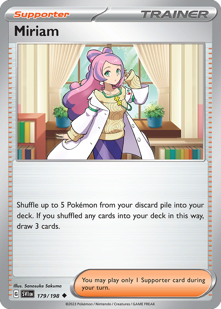 Miriam (179/198) - Scarlet & Violet Pokémon Card