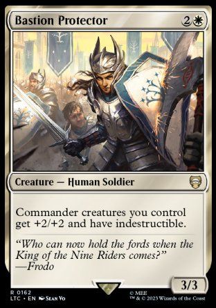 Bastion Protector (The Lord of the Rings Commander Decks) Trading Card