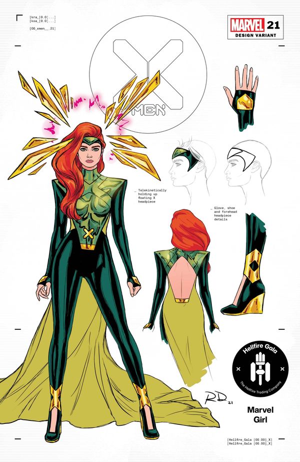 X-men #21 (Dauterman Jean Grey Design Variant)