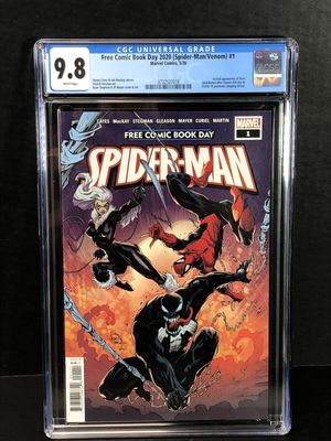 Spider-man #1 Comic Book Day 2020 1st App Virus No Stamp FCBD Marvel Venom for sale online 