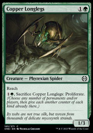 Copper Longlegs (Phyrexia: All Will Be One) Trading Card