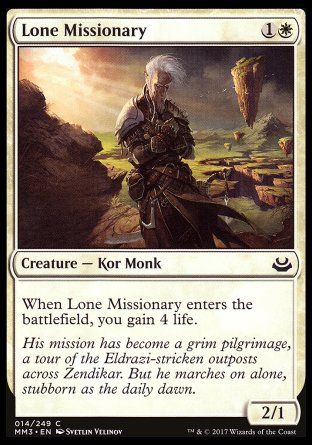 Lone Missionary (Modern Masters 2017) Trading Card