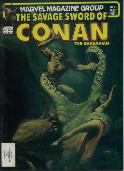 The Savage Sword of Conan #81 Comic