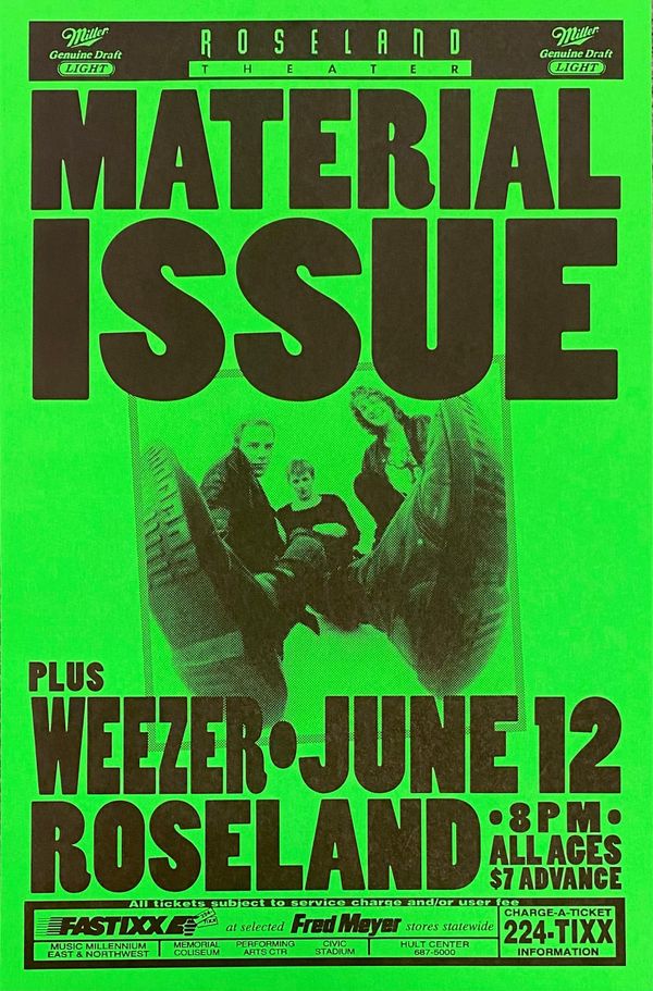 Material Issue & Weezer Roseland Theater 1994