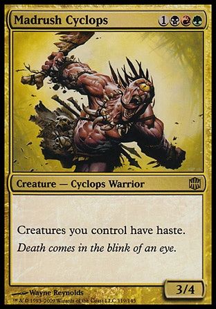 Madrush Cyclops (Alara Reborn) Trading Card