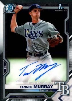 Tanner Murray 2021 Bowman Chrome - Prospect Autographs Baseball #CPA-TM Sports Card