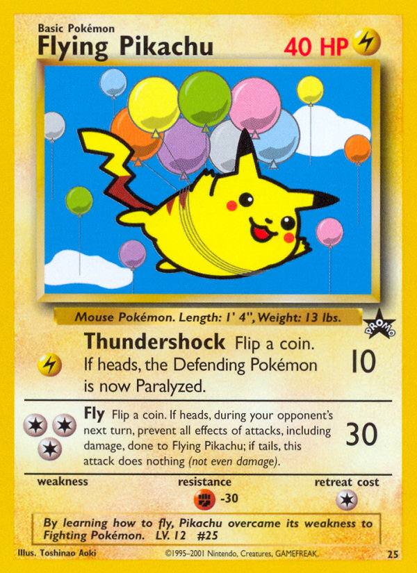 Flying Pikachu (25/53) - Wizards Black Star Promos Pokémon Card