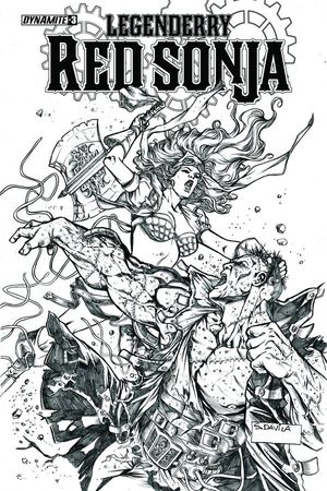 Legenderry Red Sonja #3 (10 Copy Davila B&amp;w Cover)