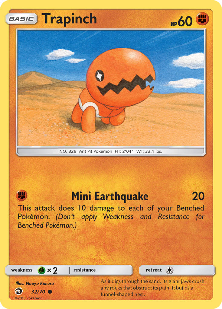 Trapinch (32/70) - Dragon Majesty Pokémon Card