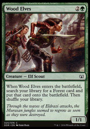 Wood Elves (Nissa vs. Ob Nixilis) Trading Card