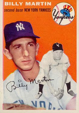 Billy Martin 1954 Topps #13 Sports Card