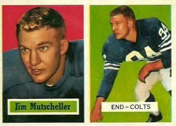 Jim Mutscheller 1957 Topps #103 Sports Card