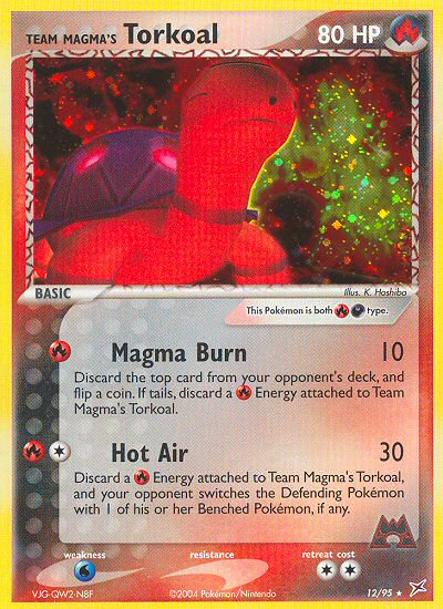 Team Magma's Torkoal (12/95) - Team Magma vs Team Aqua Pokémon Card