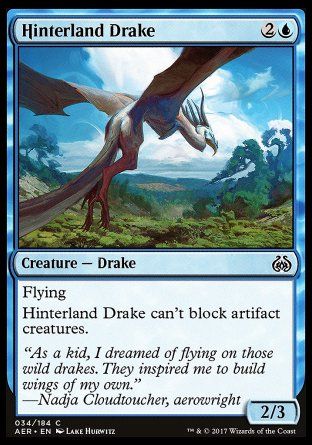 Hinterland Drake (Aether Revolt) Trading Card