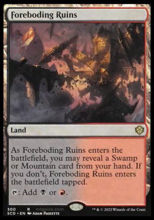 Foreboding Ruins (Starter Commander Decks) Trading Card