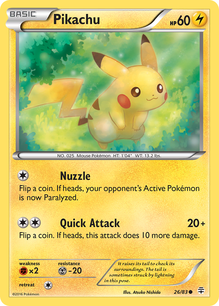 Pikachu (26/83) - Generations Pokémon Card