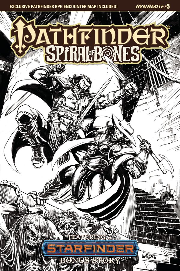 Pathfinder Spiral Of Bones #5 (Cover D 10 Copy Mandrake B&w I)