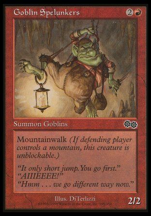 Goblin Spelunkers (Urza's Saga) Trading Card