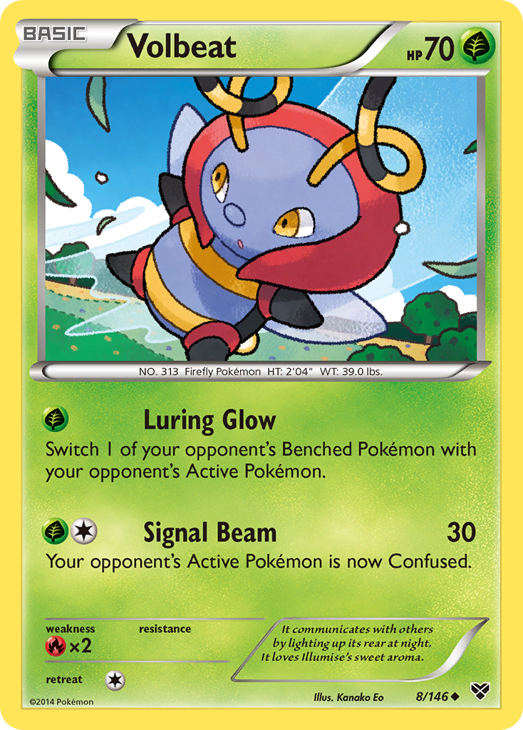 Volbeat (8/146) - XY Pokémon Card