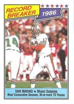 Dan Marino 1987 Topps #6 Sports Card