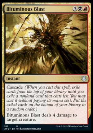 Bituminous Blast (D&D Forgotten Realms Commander Decks)