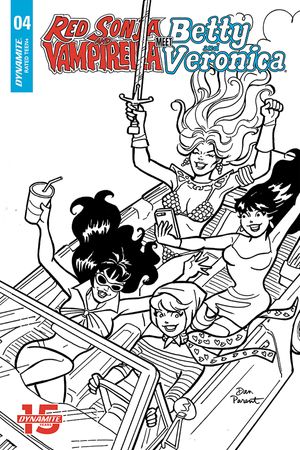 Red Sonja and Vampirella Meet Betty and Veronica  #4 (10 Copy Parent B&w Cover)