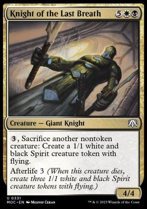 Knight of the Last Breath (March of the Machine Commander Decks)