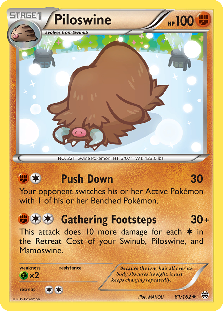 Piloswine (81/162) - BREAKthrough Pokémon Card