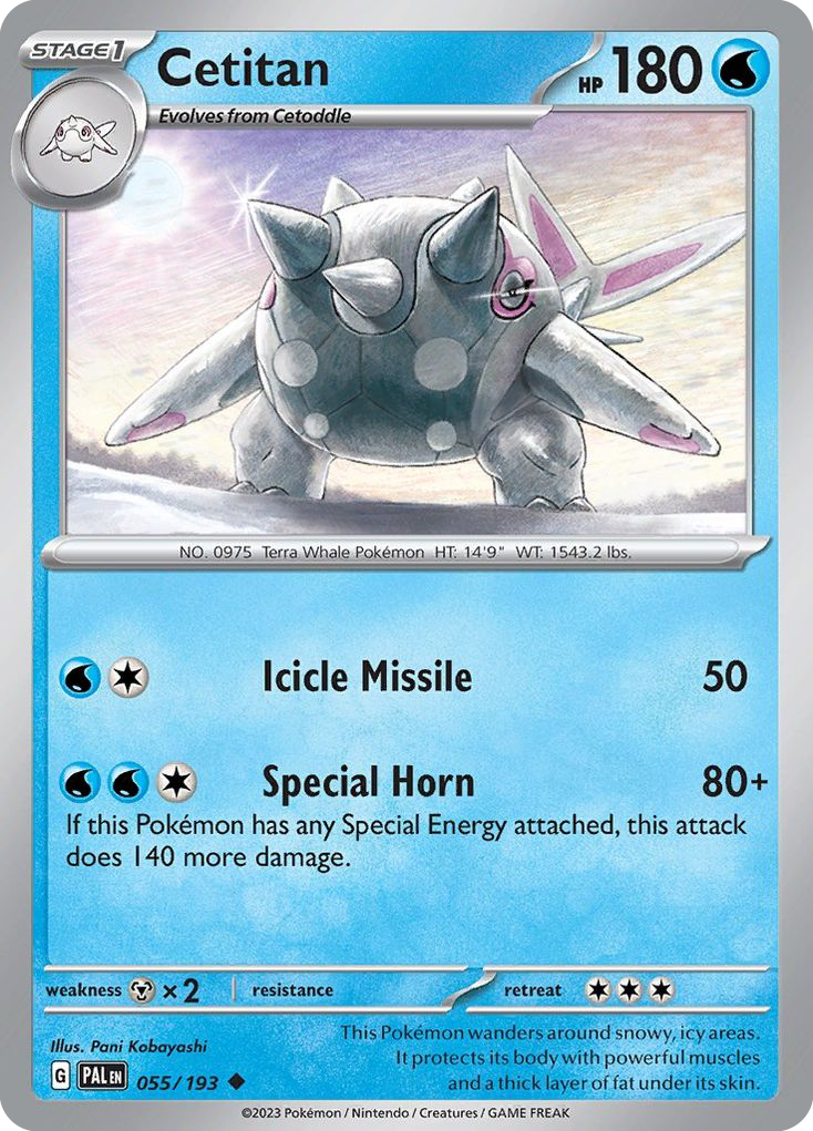 Cetitan (55/193) - Paldea Evolved Pokémon Card