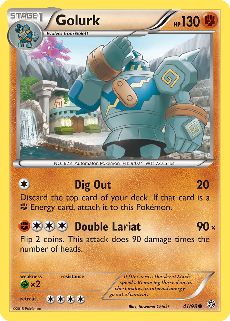 Golurk (41/98) - Ancient Origins Pokémon Card