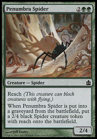 Penumbra Spider (MTG Commander) Trading Card