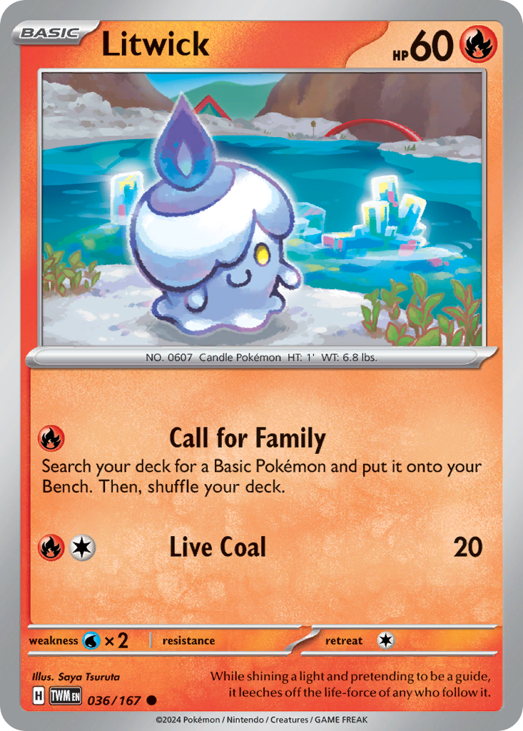 Litwick (36/167) - Twilight Masquerade Pokémon Card