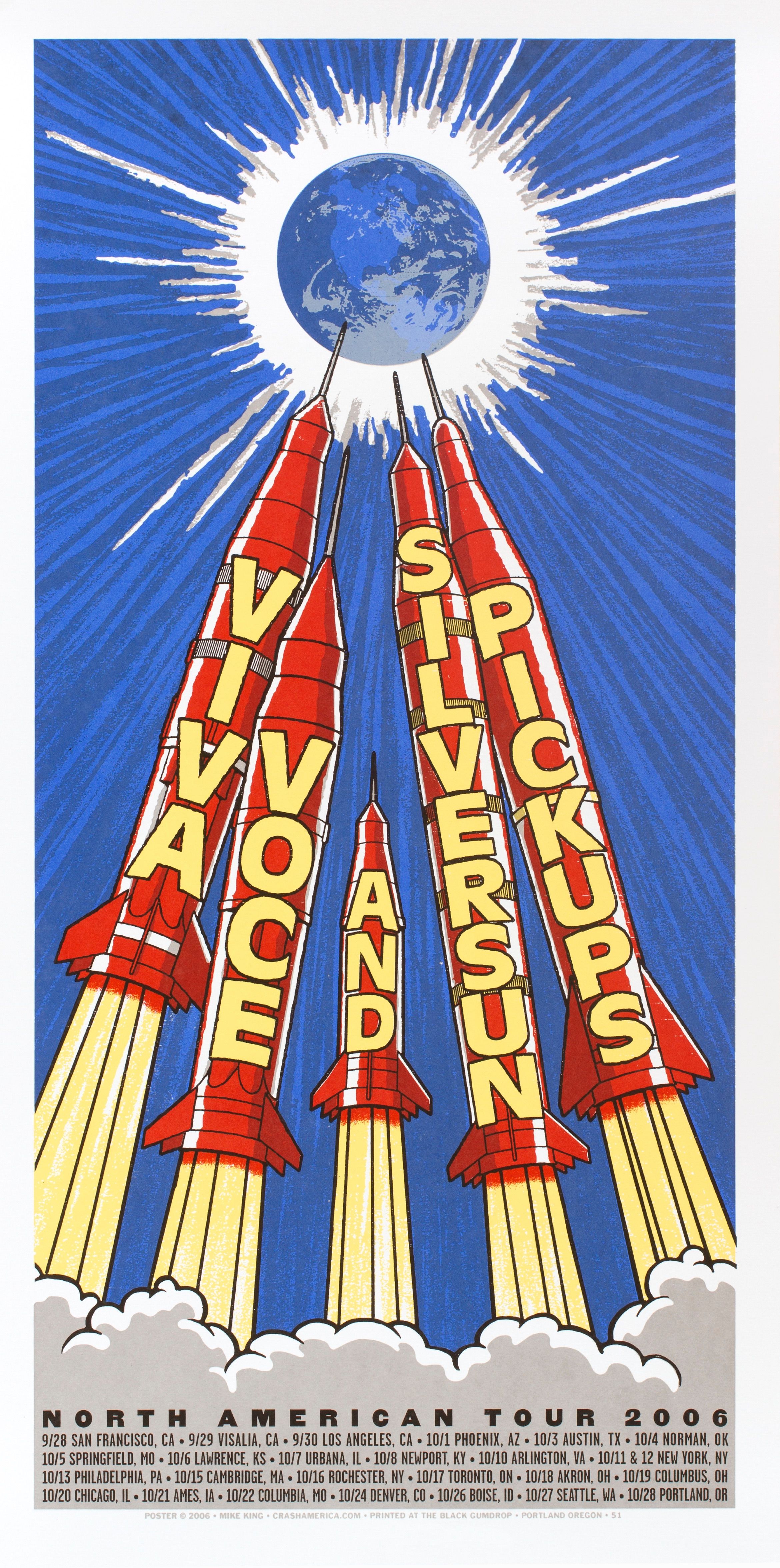 MXP-198.1 Viva Voce 1996 Tour  Jan 20 Concert Poster