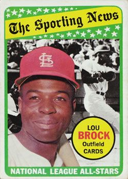 Lou Brock 1969 Topps #428 Sports Card