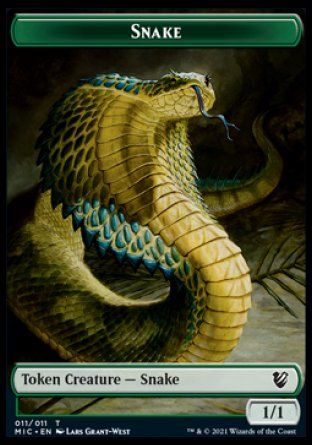 Snake (Innistrad Midnight Hunt Commander Decks) Trading Card