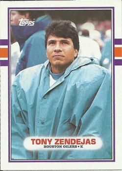 Tony Zendejas 1989 Topps #99 Sports Card