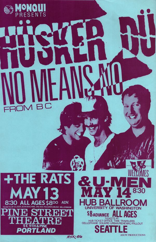 MXP-170.2 Husker Du Pine Street Theatre & Hub Ballroom 1986