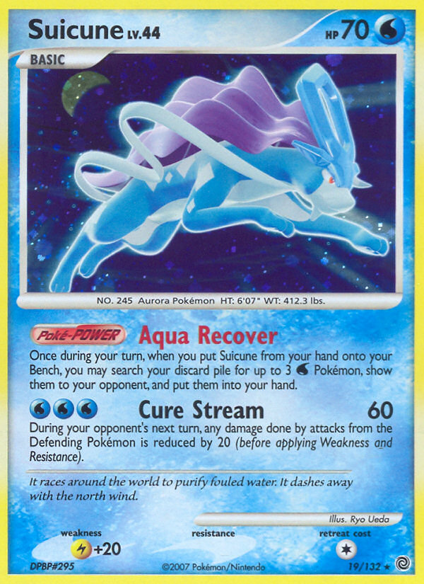 Suicune (19/132) - Secret Wonders Pokémon Card