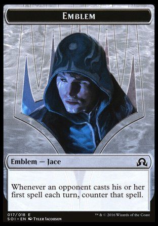 Emblem Jace, Unraveler of Secrets (Shadows over Innistrad) Trading Card