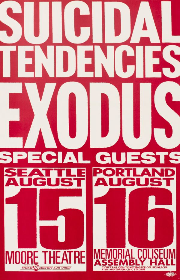 MXP-77.1 Suicidal Tendencies 1990 Moore Theatre/ Memorial Coliseum  Jul 16